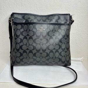 Coach Black and Gray Crossbody Bag